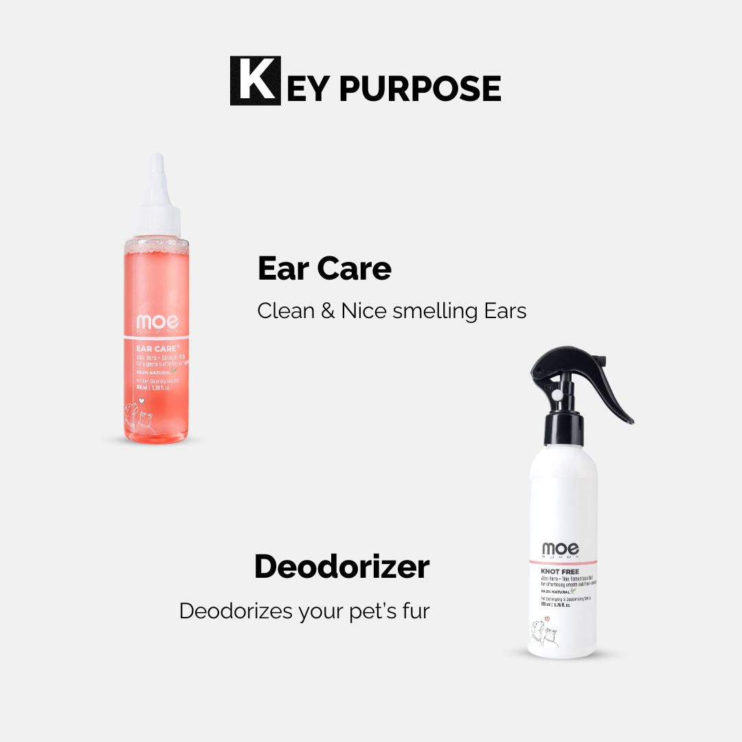 Moe puppy Ear Care & Deodorizer Key purpose- indian online pet store